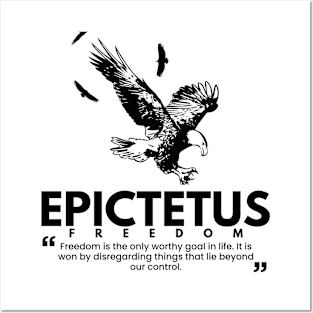 Epictetus Eagle Flying over Freedom Posters and Art